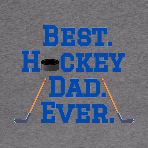 Best Hockey Dad by College Mascot Designs